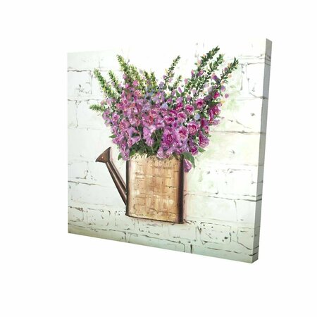 BEGIN HOME DECOR 12 x 12 in. Purple Foxglove Flowers-Print on Canvas 2080-1212-FL371